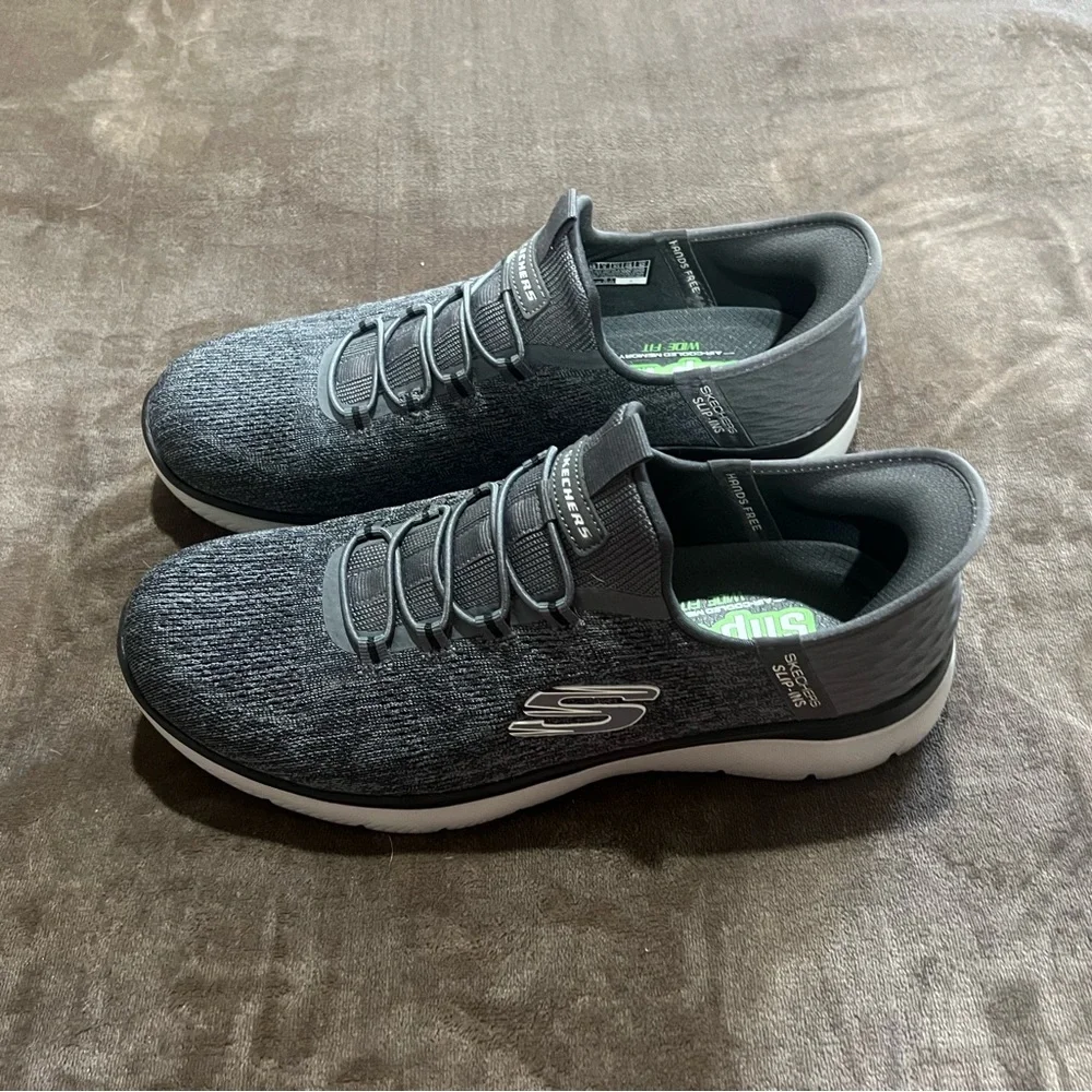 Skechers Men's Dark Gray Athletic Sneakers - Picture 1 of 6